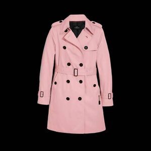 Coach Pink Trench Jacket Womens SZ XXS Coat